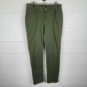 Earl Jeans Pants Womens 8 Green Straight Leg Stretch 5 Pocket Casual Jeans